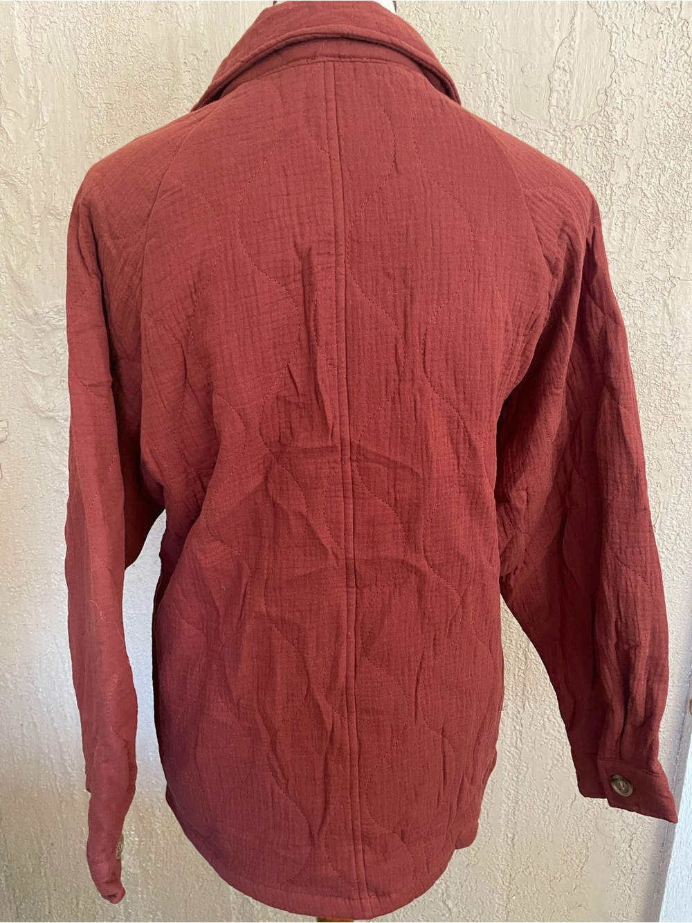 BiBi  Rust/Maroon Button-Front Utility Jacket - Picture 4 of 5